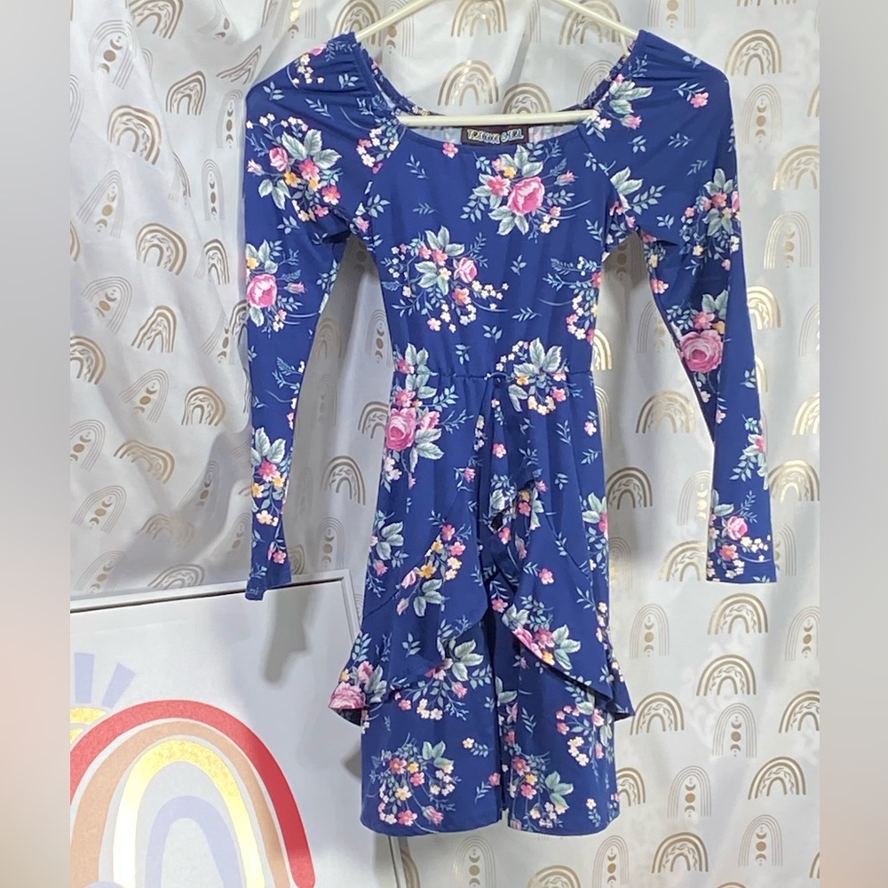 Trixxi Blue Floral Dress